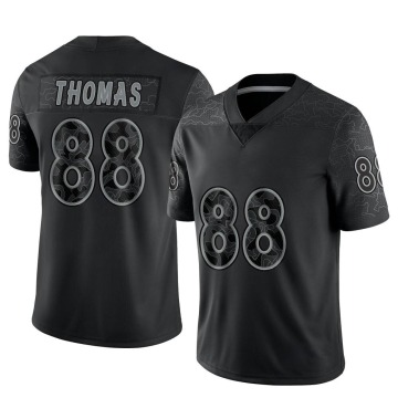 Demaryius Thomas Men's Black Limited Reflective Jersey