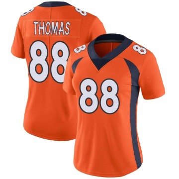 Demaryius Thomas Women's Orange Limited Team Color Vapor Untouchable Jersey