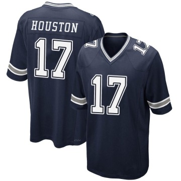 Dennis Houston Youth Navy Game Team Color Jersey