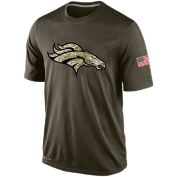 Denver Broncos Men's Olive Salute To Service KO Performance Dri-FIT T-Shirt