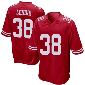 Deommodore Lenoir Men's Red Game Team Color Jersey