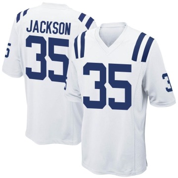 Deon Jackson Men's White Game Jersey