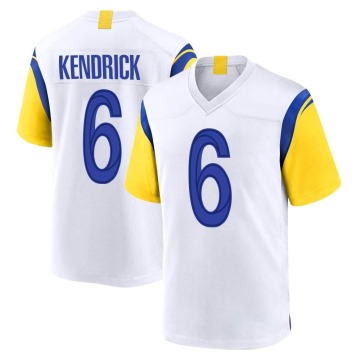 Derion Kendrick Youth White Game Jersey