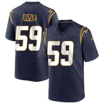 Derrek Tuszka Youth Navy Game Team Color Jersey
