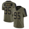 Derrick Brown Youth Brown Limited Olive 2021 Salute To Service Jersey