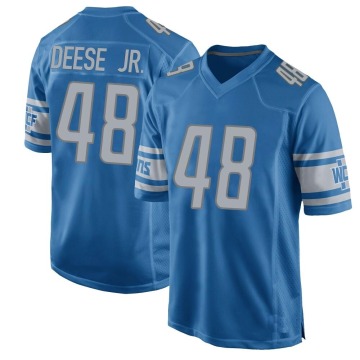 Derrick Deese Jr. Men's Blue Game Team Color Jersey