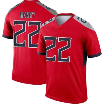 Derrick Henry Youth Red Legend Inverted Jersey