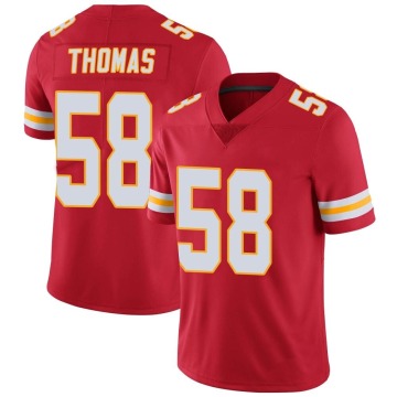 Derrick Thomas Youth Red Limited Team Color Vapor Untouchable Jersey