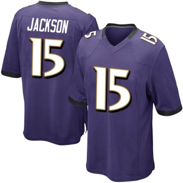 DeSean Jackson Men's Purple Game Team Color Jersey