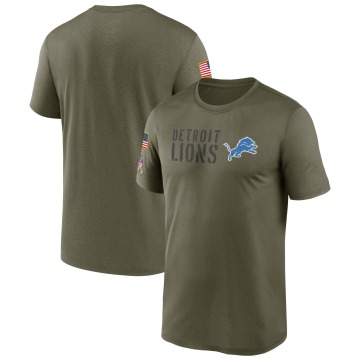Detroit Lions Men's Olive Legend 2022 Salute to Service Team T-Shirt