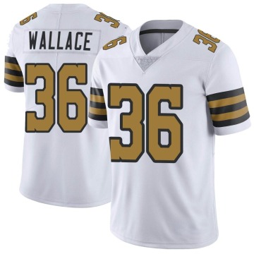 Deuce Wallace Men's White Limited Color Rush Jersey