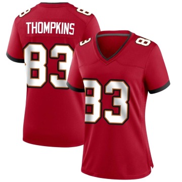 Deven Thompkins Women's Red Game Team Color Jersey