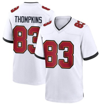 Deven Thompkins Youth White Game Jersey