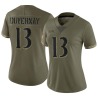 Devin Duvernay Women's Olive Limited 2022 Salute To Service Jersey