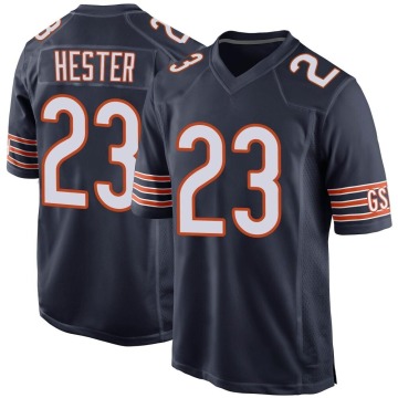 Devin Hester Youth Navy Game Team Color Jersey