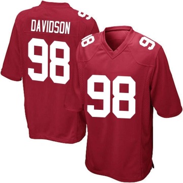 D.J. Davidson Men's Red Game Alternate Jersey