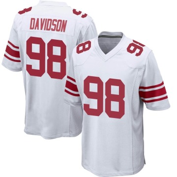 D.J. Davidson Men's White Game Jersey