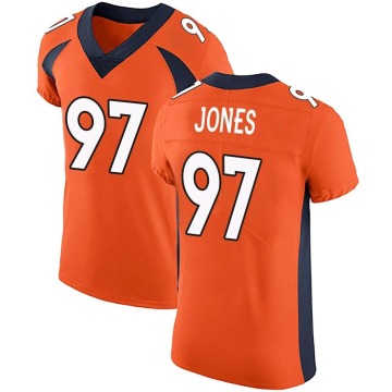 D.J. Jones Men's Orange Elite Team Color Vapor Untouchable Jersey