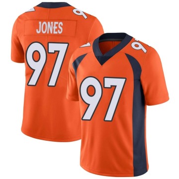 D.J. Jones Men's Orange Limited Team Color Vapor Untouchable Jersey