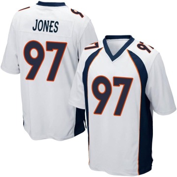 D.J. Jones Men's White Game Jersey