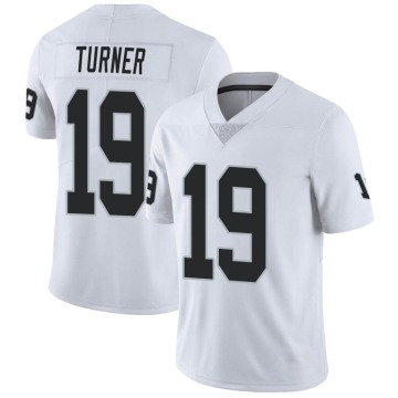 DJ Turner Men's White Limited Vapor Untouchable Jersey