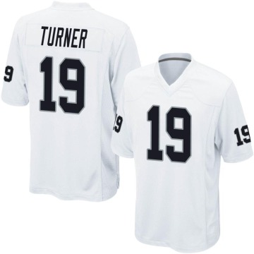 DJ Turner Youth White Game Jersey