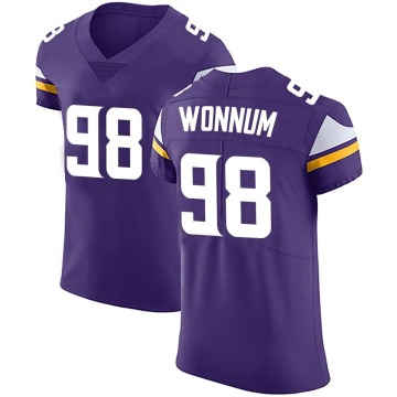 D.J. Wonnum Men's Purple Elite Team Color Vapor Untouchable Jersey