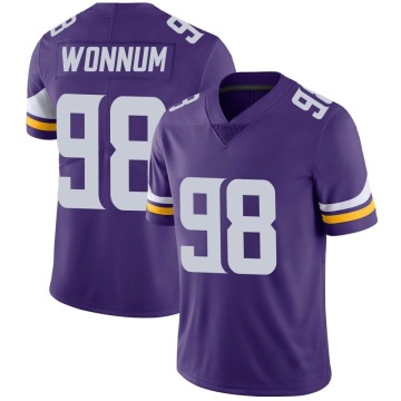 D.J. Wonnum Men's Purple Limited Team Color Vapor Untouchable Jersey