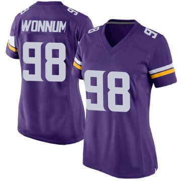 D.J. Wonnum Women's Purple Game Team Color Jersey