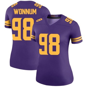 D.J. Wonnum Women's Purple Legend Color Rush Jersey