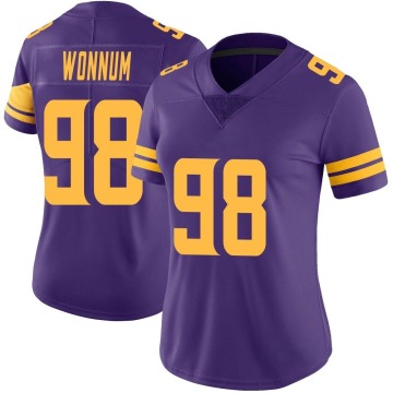 D.J. Wonnum Women's Purple Limited Color Rush Jersey