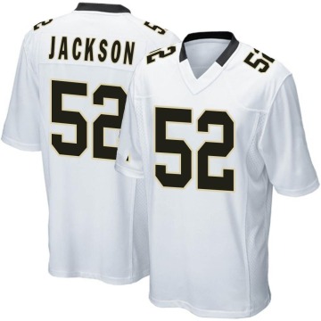 D'Marco Jackson Youth White Game Jersey