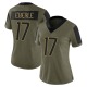 Dominik Eberle Women's Olive Limited 2021 Salute To Service Jersey