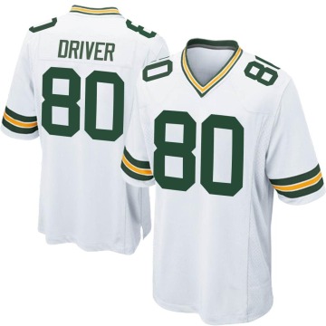 Donald Driver Men's White Game Jersey