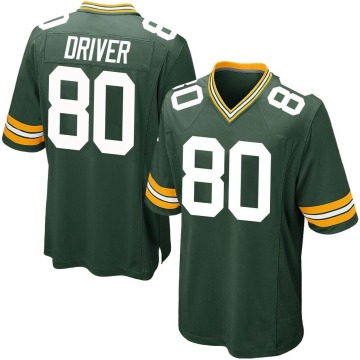 Donald Driver Youth Green Game Team Color Jersey