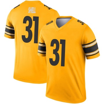 Donnie Shell Men's Gold Legend Inverted Jersey