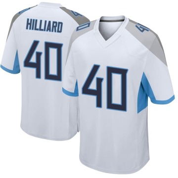 Dontrell Hilliard Youth White Game Jersey