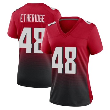 Dorian Etheridge Women's Red Game 2nd Alternate Jersey