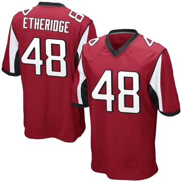 Dorian Etheridge Youth Red Game Team Color Jersey