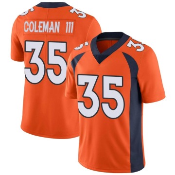 Douglas Coleman III Men's Orange Limited Team Color Vapor Untouchable Jersey