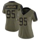 Drake Jackson Women's Olive Limited 2021 Salute To Service Jersey
