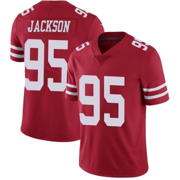Drake Jackson Youth Red Limited Team Color Vapor Untouchable Jersey