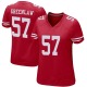 Dre Greenlaw Women's Green Game Red Team Color Jersey