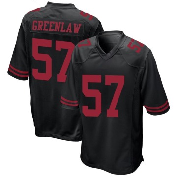 Dre Greenlaw Youth Green Game Black Alternate Jersey