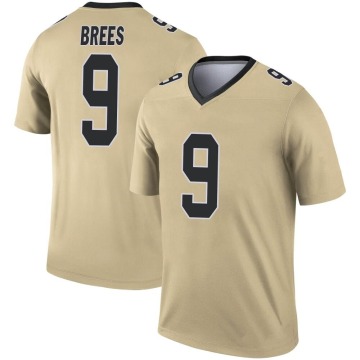 Drew Brees Youth Gold Legend Inverted Jersey
