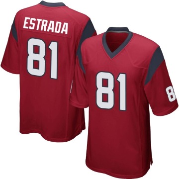Drew Estrada Men's Red Game Alternate Jersey