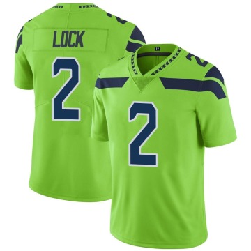 Drew Lock Youth Green Limited Color Rush Neon Jersey