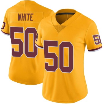 Drew White Women's Gold Limited Color Rush Jersey
