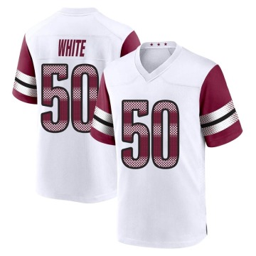 Drew White Youth White Game Jersey