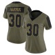 Duron Harmon Women's Olive Limited 2021 Salute To Service Jersey